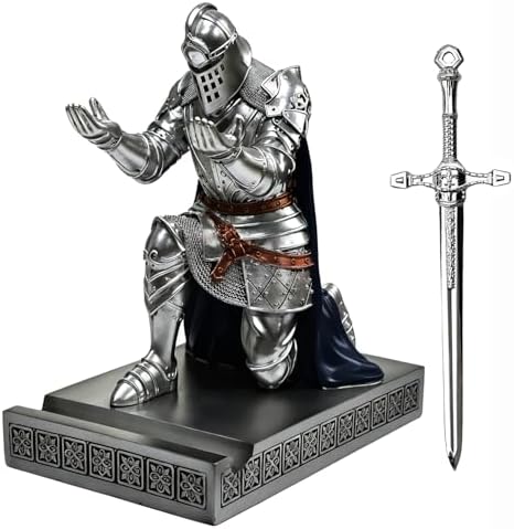Knight Pen Holder Desk Organizer Office Decor Letter Opener for Desk SBlue by HDMbigmiHomeDecorations