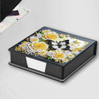 Diamond Art Painting Note Box, 4pcs Flower Butterfly PU Gem Art Storage Container with 640 Sheets, Relaxing DIY Craft Kit for Home Office Organization Birthday Anniversary - Image 3