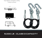 Tie Down 59541 Black 5000 lb Class 3 Safety Cable - Pair - Image 6