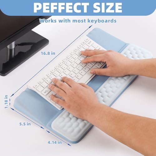 Keyboard Stand with Wrist Rest，Ergonomic Wrist Pad Memory Foam - Image 4