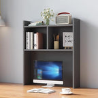 Desk Hutch Dorm,Wooden Desktop Bookshelf,Computer Desktop Storage Hutch,Multipurpose Desktop Hutch, Multi Units Organizer Bookshelf,Desktop Display Rack for Office,Dorm,Home(23.6*35.4*7.8inch, Gray) by Unknown