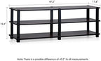Furinno Turn-S-Tube Toolless 3-Tier TV Stand, Dark Cherry - Image 3