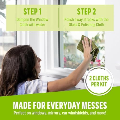 E-Cloth Window and Glass Cleaner Kit, Just Add Water - 4 Kits - Image 2