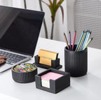 Set of 4 -Concrete Office Desk Accessories for Men-Modern Industrial Decor - Image 2