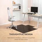 Anji Mountain 57" x 55" Bamboo Office Chair Mat for Carpet & Hardwood Floor - Image 3