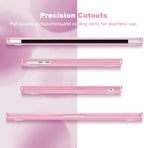 Teryeefi Case for MacBook Air 13.6 inch M5 M4 M3 M2 (2022-2026 Release), Pink Striped - Image 7