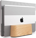 COREMINDED Adjustable Dual Vertical Laptop Stand for Desk, Wooden Laptop Holder, MacBook Pro Stand, Wood Mac Air Dock by COREMINDED