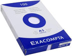 Exacompta 10 Cases 100 Index Cards Plain White 148 x 210 mm - Image 2