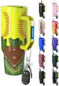 Frost Buddy Thicc Buddy 40oz Tumbler - Spill-Proof Flip Lid (Softball Drip1 by FrostBuddy