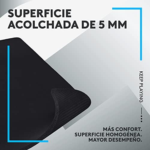 Logitech G740 Large Thick Gaming Mouse Pad, Optimized for Gaming Sensors, Moderate Surface Friction, Non-Slip Mouse Mat, Mac and PC Accessories, 460 x 600 x 5 mm (Pack of 4) - Image 2