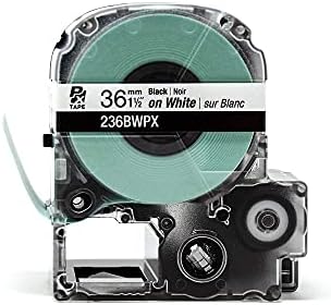 Epson LABELWORKS 236BWPX PET Tape Cartridge - Black on White Industrial Label Maker Tape - 1.5" (36MM) Wide, 30 ft (Pack of 3) - Image 3