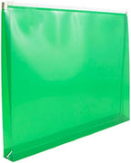 JAM PAPER Plastic Envelopes with Zip Closure - Letter Booklet - 9 3/4 x 13 - Green - 12/Pack - Image 2