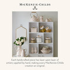 MACKENZIE-CHILDS Enamel Recipe Box, Pink-and-White Rosy Check - Image 6