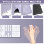 4-in-1 Large Gaming Mouse Pad, Keyboard Wrist Rest Pad & Wrist Support Mousepad Set, Extended Desk Pad Waterproof Desk Mat Protector for Home Office Decor Study Game 35.4×15.7 Inches I Noble Purple - Image 7