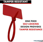 Kable Kontrol Cable Marker Identification Zip Ties 12 Inch 1000 Pcs – Red - Image 4
