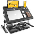 FoldWise 2-in-1 Bed & Lap Desk with Soft Cushion, Adjustable Height & Angle by FoldWise