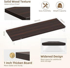 Dual Monitor Stand Riser, 40" Large Computer Monitor Stands for 2 Monitors, Wooden Desktop Organizer Shelf for Office Desk Computer, Laptop, TV, Monitor, Printer - Image 3