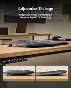 ProtoArc EKM01 Plus Wireless Ergonomic Keyboard Mouse Combo - Blue - Image 4