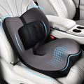 FLORICH 2 in1 Truck Seat Cushion and Lumbar Support Pillow Memory Foam Car Seat Cushion with Adjustable Strap for Truck Driver Long Drives, Fits Semi Truck Seat,Car,Office&Gaming Chair(Black) by FLORICH