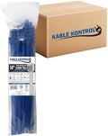 Kable Kontrol Cable Zip Ties, 14 Inch, 3500 Pcs, HD 120lbs Test, Blue by KABLEKONTROL%C2%AE