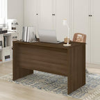 Furinno Roger Computer Desk, 47 Inch Rectangular Executive Desk with Modesty Panel, Home Office Desk with Thick Tabletop, Desk Cord Grommet, Scratchproof, for Home Study, Office, Modern Walnut by Furinno-FitsYourSpaceFitsYourBudget