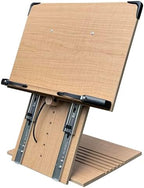 BS2500PRO XL Super Heavy Duty 15.4x10.5 Portable Height Adjustable Foldable Eye Level Bookstand Holder for Reading Hands Free Large Thick Heavy College Textbooks Tablets Neck Pain Free by ABookStand
