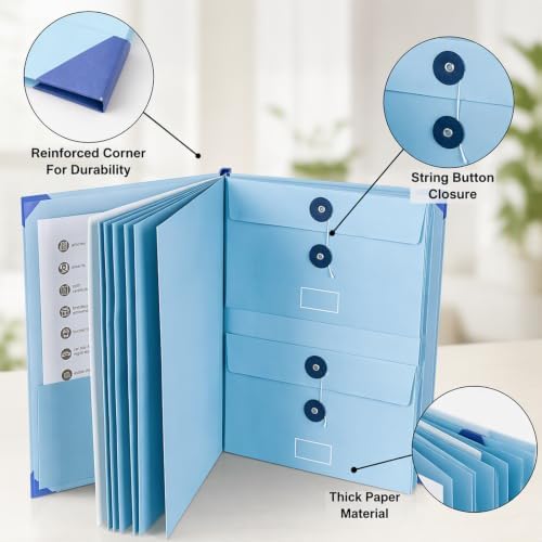Document Storage Set - Accordion File Folder - Receipt Holder - Label Paper - Image 4