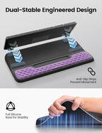 Vaydeer Keyboard Stand and Mouse Pad Set with Wrist Rest and Storage - Image 4
