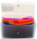 BAZIC Products Rainbow 7-Pocket Poly Expanding File, A4/Letter Size, 4-Pack - Image 6