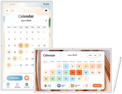 32 inch Digital Calendar,electronic digital wall touch screen smart calendar with Google Play Multi-calendar Sync for planner organizers Wall/Desk Stand by Unknown