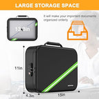 Noiposi Fireproof Document Box with Lock 5200℉-8 Layer - Image 6