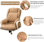 Desk Chair Cushion，Dormdorm Chair Cushion，Office Chair Seat Cushion with Back Support Fits The Waist Perfectly for Office Chair Back Support Cushion (Khaki) - Image 2