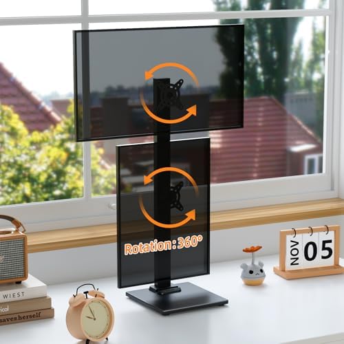 Suptek Dual Monitor Stand with Base for Two 13-36" Screen - Image 5