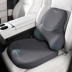 FLORICH Seat Cushion & Lumbar Support Pillow - Innovative Ergonomic Memory Foam, Adjustable, Relieve Hip, Coccyx, Sciatica, Back Pain, Improve Posture, for Car, Office Chair & Home - Gray by FLORICH