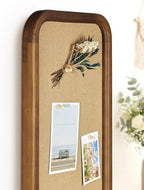 12" x 36" Long Narrow Bulletin Board，Linen Fabric Pin Board with Wooden Frame，Vertical Farmhouse Wall Memo Board for Home Office，Entryway Decor，Linen Board-3090BN - Image 4
