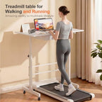COMHOMA Small Standing Desk with Storage Drawer, Mobile Height Adjustable Rolling Sit Stand Desk with Lockable Wheels 4‑Level Portable Laptop Desk for Small Space Home Office Treadmill Workstation - Image 3