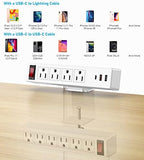 VILONG Desk Clamp Dual Layer Power Strip, 20W USB-C, 700J Surge Protector - Image 7