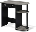 Furinno GO GREEN Desk, 31.5" Wide Gaming Desk with 2 Side Shelves and Storage Bins, Computer Desk, Office Desk for Home Office, Study Room, Dorm, Bedroom, French Oak - Image 5