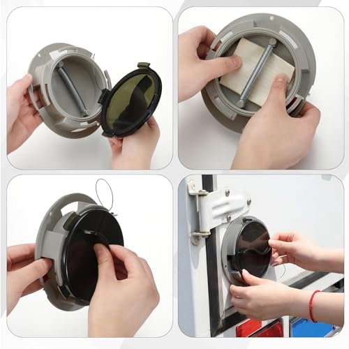 Timtin 6 Pcs Plastic Truck and Trailer Registration Holder Kit - Image 6