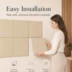 Felt Bulletin Board Tiles, Cork Board Alternative, 48 x 36 in - Image 4