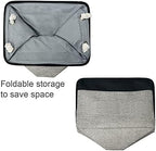 TheWarmHome Storage Basket for Organizing - 16x12x12 inch Cube Storage bin 3 Pack Fabric Storage Cubes, Collapsible Storage Box for Organizer Cloth Gift Toy Closet (Black & Grey) - Image 7