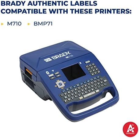 Brady PermaSleeve Heat Shrink Wire and Cable Labels for M710 and BMP71 Printers - 0.187" Dia x 1", White. M7-187-1-342, Roll of 100 Each - Image 5