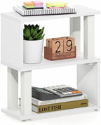 Furinno Turn-N-Tube Desk Organizer, 3-Tier Desktop Book Shelf, White by Furinno-FitsYourSpaceFitsYourBudget