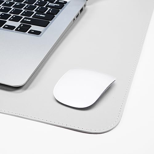 AFIING Cork Desk Mat 47" x 23.6", Dual-Sided Natural Cork & PU Leather Desk Pad, Non-Slip Waterproof Large Mouse Pad for Office, Home & Gaming (White) - Image 5