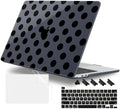 for MacBook Pro 16 inch Case 2019 2020 Release Model A2141, Plastic Hard Shell Cover with Keyboard Cover & Screen Protector for MacBook Pro 16 inch with Touch Bar, Black Polka Dots by WelcomeViseNewitems