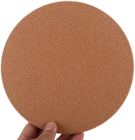 5pcs Round Cork Coasters for Tea Cups and Kettles Table - Image 4