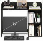 Furinno Classic Desk Shelf, 5-Shelf Desktop Hutch, Book Shelf, 3-Tier Desk Organzier, for Office Supplies, Office Desk Accessories, for Home Office, College, Dorm, White - Image 6