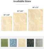 chakme Office Chair Mat for Hardwood Floor, 48"x36" Easy Glide Computer Desk Mat Protector for Rolling Chair Under Desk Rug Nonslip Backing, Machine Wash, (Golden Leaf) - Image 3