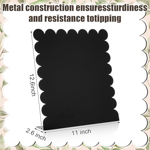 Gueevin 2 Pcs Magnet Board Magnetic Display Stand for Table, Black, Small - Image 3