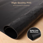 60" x 75" Office Mat for Hardwood Floor with 3D Feather Design,Waterproof&Non-Slip Computer Floors Mat,Utility Office Floor Mats for Rolling Chairs Hardwood,Office Chair Floors Protector for Home&Game - Image 6